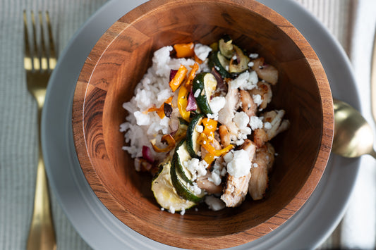 Mediterranean chicken bowl